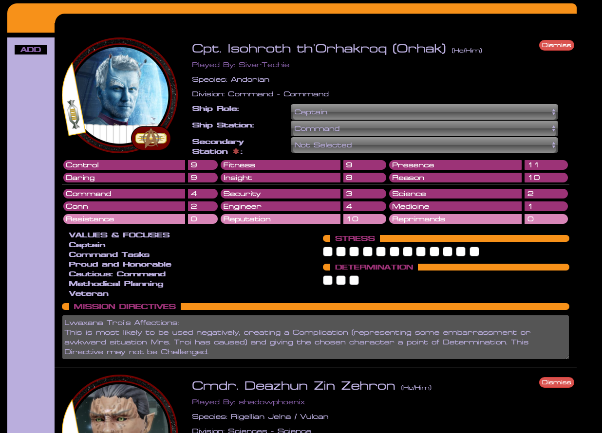 image: GM Dashboard Crew Information