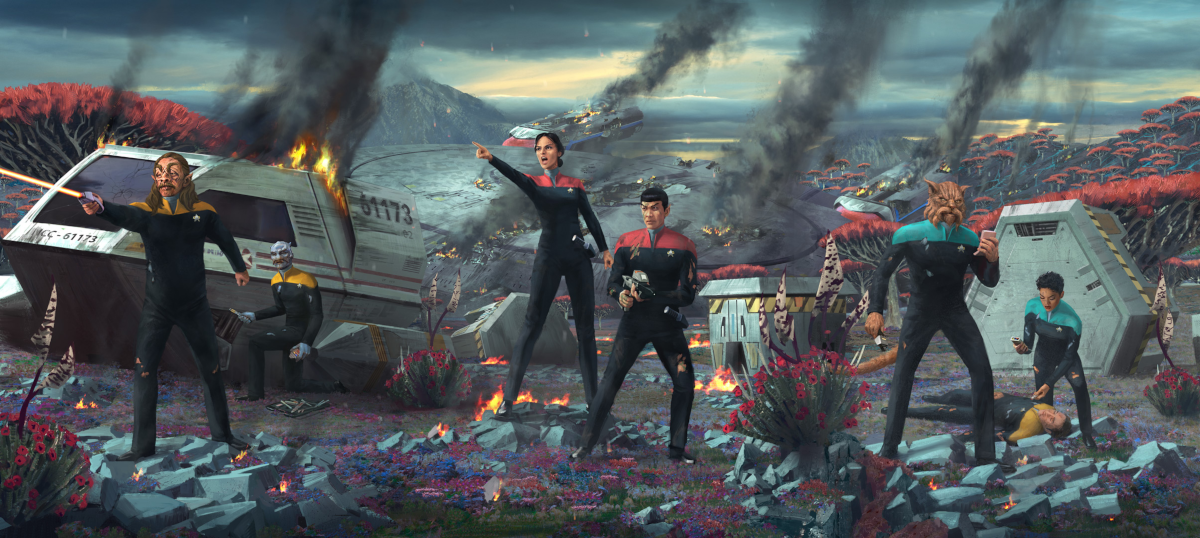 image: Promotional image of Star Trek characters