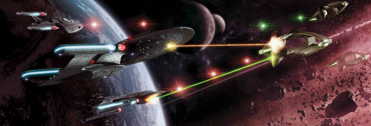 image: Promotional image Star Trek space battle